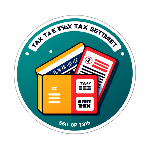 간편한 연말정산의 중요성을 강조하는 스티커