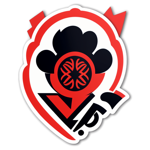 Adesivo do Flamengo com Logo Estilizado