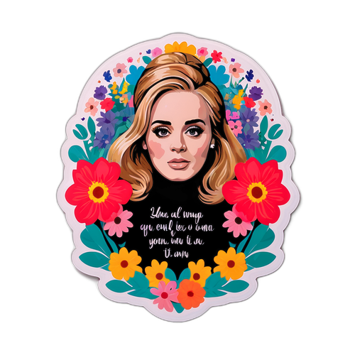 Autocollant inspiré par les chansons d'Adele