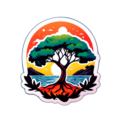 Marmara Adası'nın Doğal Güzelliği Stickerı