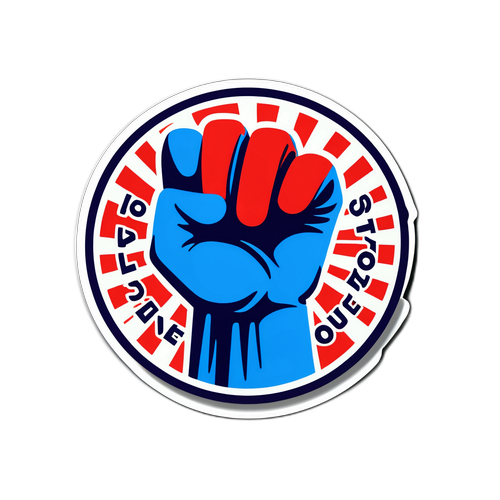 สติกเกอร์แรงบันดาลใจเกี่ยวกับการเลือกตั้ง 'คุณคือเสียงของเรา'