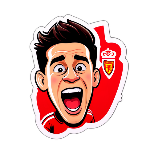 Huy hiệu cổ động viên Manchester United ăn mừng