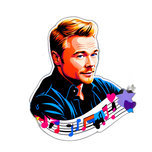 Musik-tema klistermærke af Ronan Keating