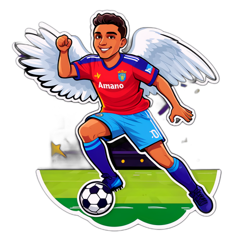 Stiker Sepak Bola Vibran Angel Alfredo Vera
