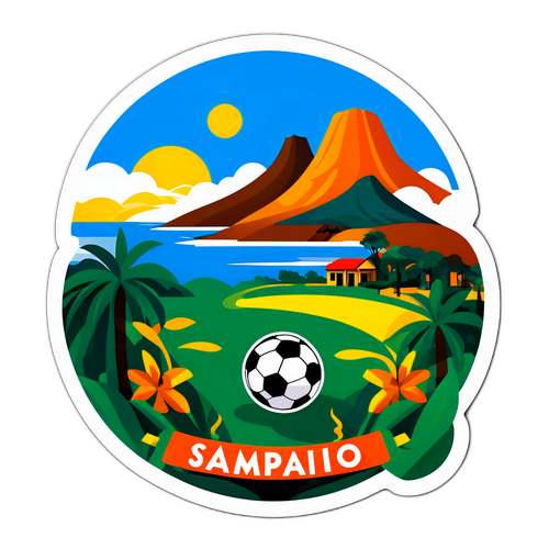 Diseño de un hermoso paisaje de Sampaio Corrêa