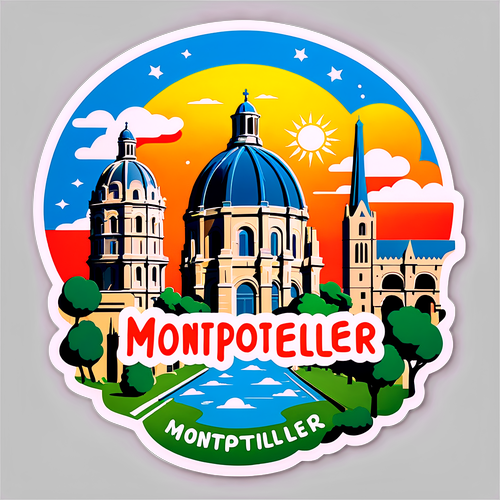 Autocollant de Montpellier