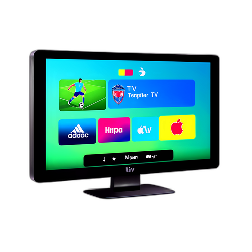 Pantalla de Apple TV mostrando un emocionante partido de fútbol