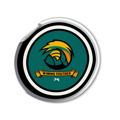 Sticker met sportteamlogo 'Winnen Samen'