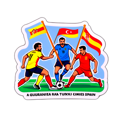 Sticker meci Turcia-Spania