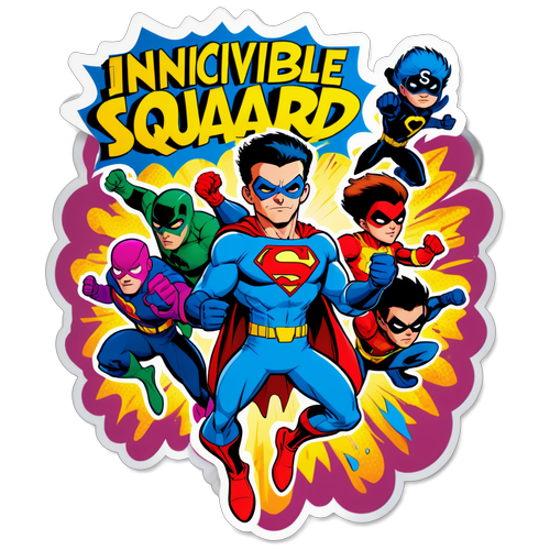 Invincible Superhero Squad Sticker