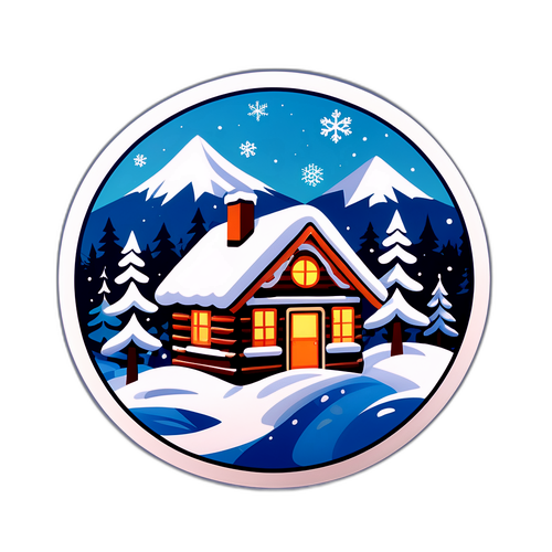 Adesivo Invernale Accogliente