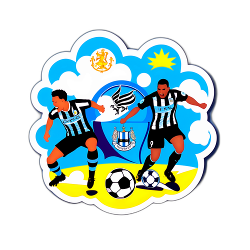 Man City vs. Newcastle Sticker