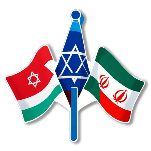 Die Kampfansage der Flaggen: Wie Israel und Iran in einem Sticker Design vereint werden!