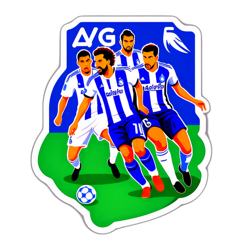 Sticker acțiune fotbalistică
