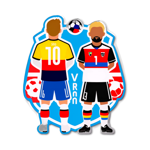 Slovakiet vs. Tyskland Fodboldkamp Klistermærke