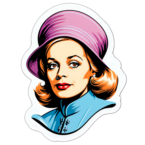 Hildegard Knef in nostalgischem Design mit ihrem berühmten Hut