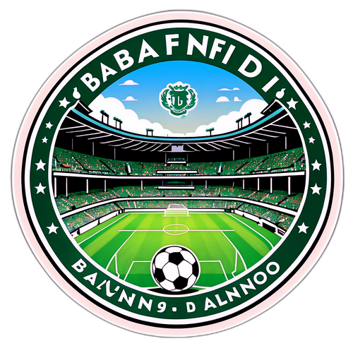 Sticker conmemorativo del partido Banfield vs Unión