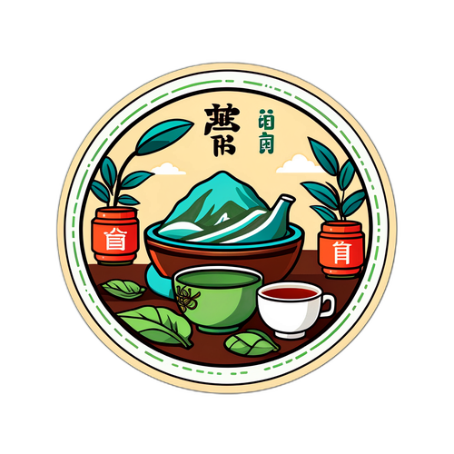 台灣茶文化主題貼紙