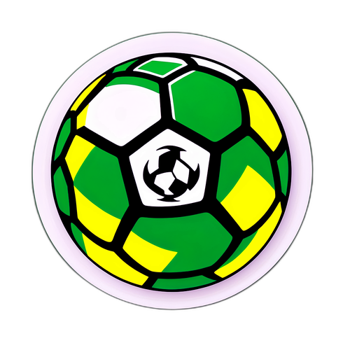 מדבקה מגניבה של כדורגל עם לוגו הפרמייר ליג