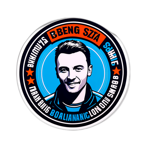 Bence Szita teljesítményének emlékére készült matrica