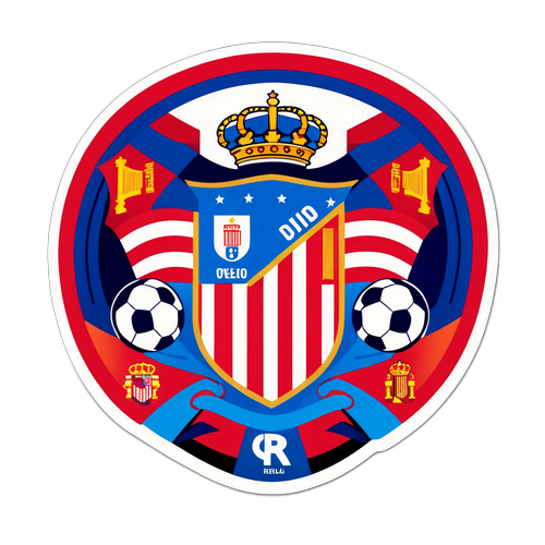 Дизайн з елементами Іспанії на матч між Атлетіко Мадридом та Реалом Ов'єдо