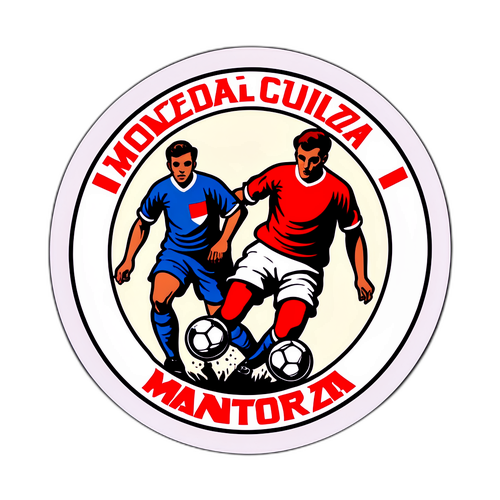 Autocolant vintage meci istoric Monza-Mantova 1911