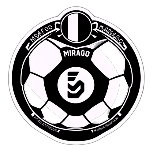 Adesivo di Calcio con Loghi Botafogo e Mirassol