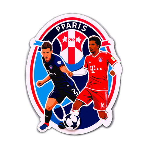 Sticker emocionante: 'Bayern vs PSG'