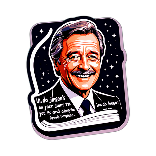 Charmantes Notizbuch mit Udo Jürgens' Musikzitaten