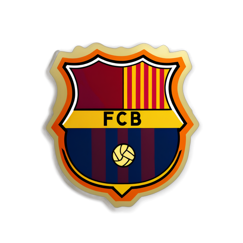 Silueta del Camp Nou y Logo del FC Barcelona