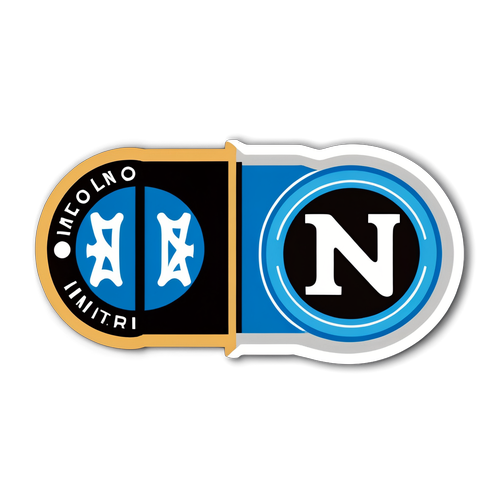 Sticker design Napoli e Inter