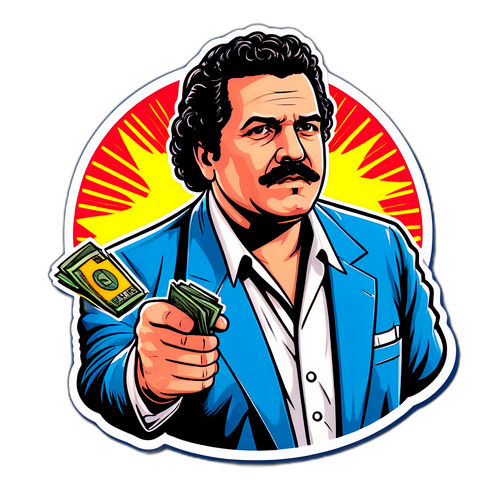 Pablo Escobar: Güç ve Para Temalı Çizgi Roman Tarzı Tasarım