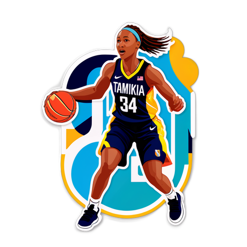 Dynamic Action Sticker of Tamika Catchings