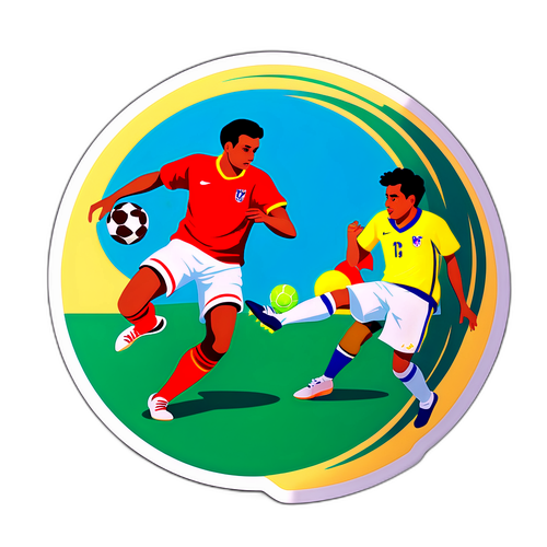 Hai cầu thủ tranh bóng trong trận đấu căng thẳng