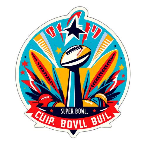 Super Bowl Retro Plakat