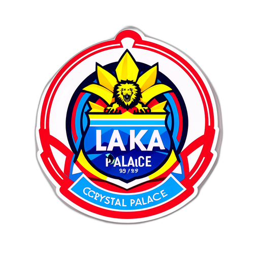 Színes matrica a Crystal Palace–AEK Larnaka mérkőzés kiemelkedéseivel