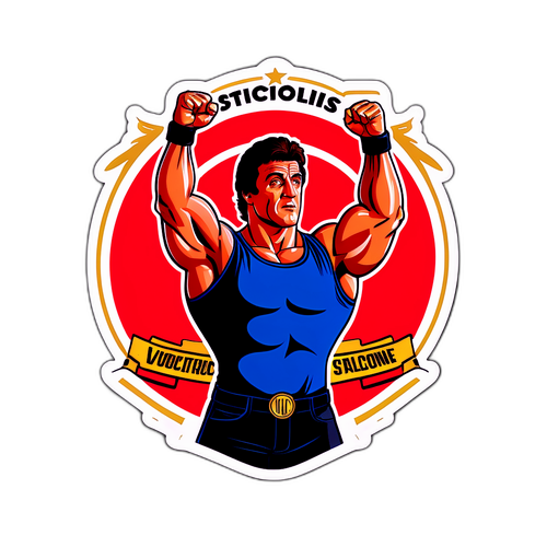 Segerpose med Sylvester Stallone