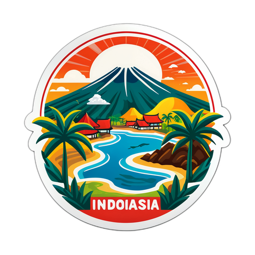 Indonézia Trópusi Táj