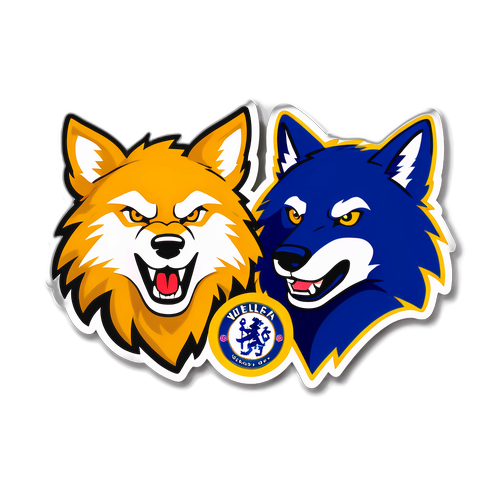 Wolves vs. Chelsea Klistermærke