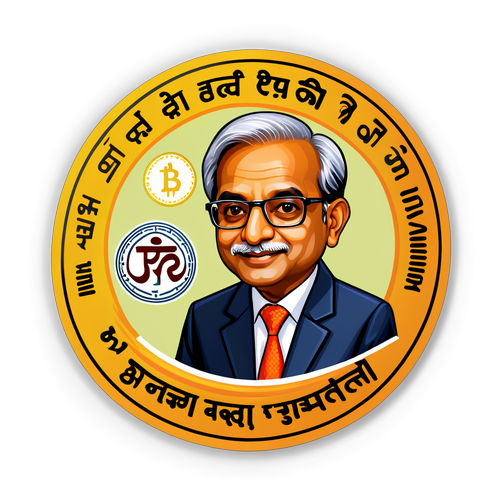 नई RBI गवर्नर संजय मल्होत्रा के सम्मान में स्टिकर