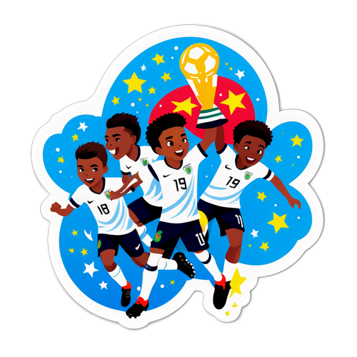 Sticker que celebra la Copa Mundial Sub-20