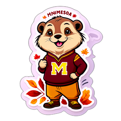 Fun Minnesota Gophers Mascot Sticker