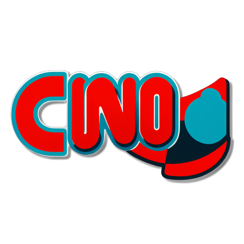 Sticker ng Logo ng CNN na may Retro na Estetika
