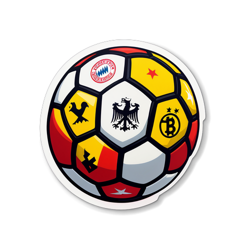 Sticker inspirowany rywalizacją Borussia Dortmund i Bayern Monachium