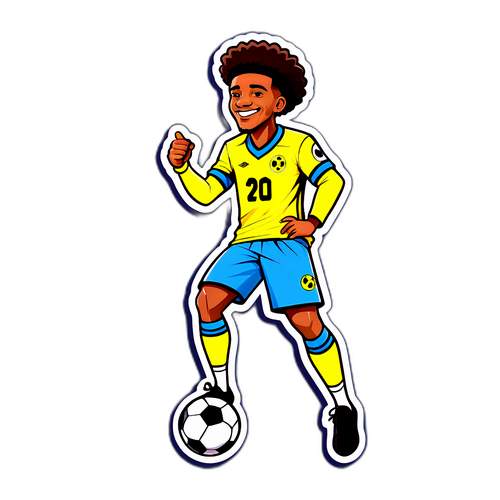 Sancho Futbol Sticker Tasarımı