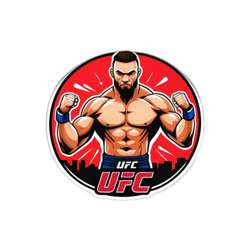 강력한 스트라이커 디자인의 UFC 미들웨어 스티커