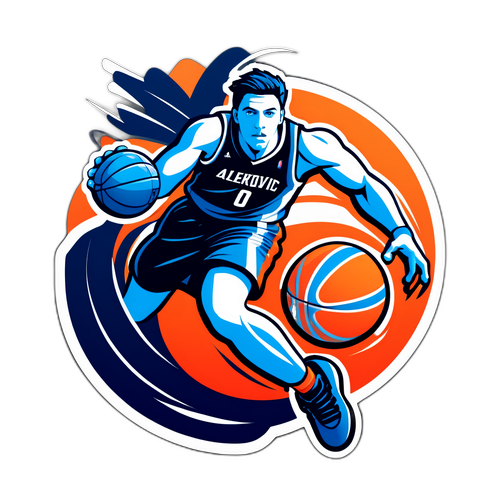 Aufkleber mit dem Namen Aleks Petrovic