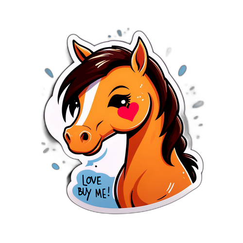 可爱哭泣的小马