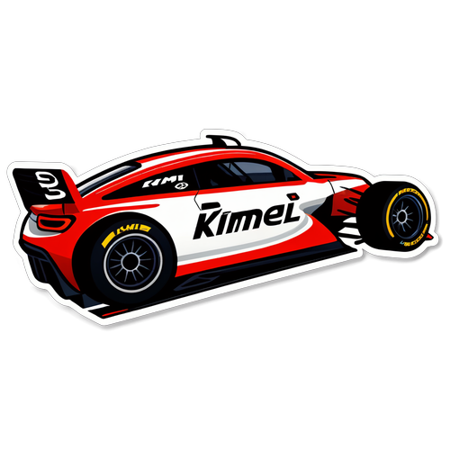 Kimi Antonelli autója a versenypályán