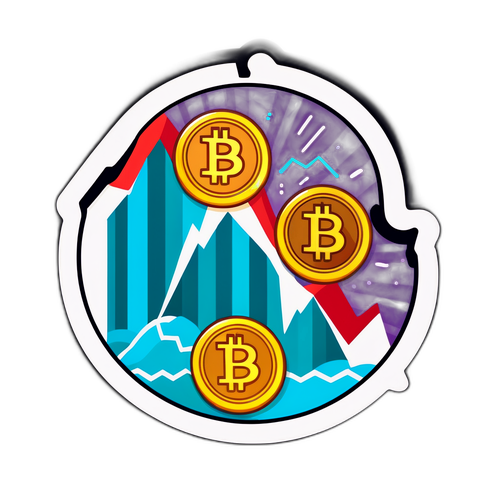 क्रिप्टोकरेंसी ट्रेडिंग के उतार-चढ़ाव का प्रतीक